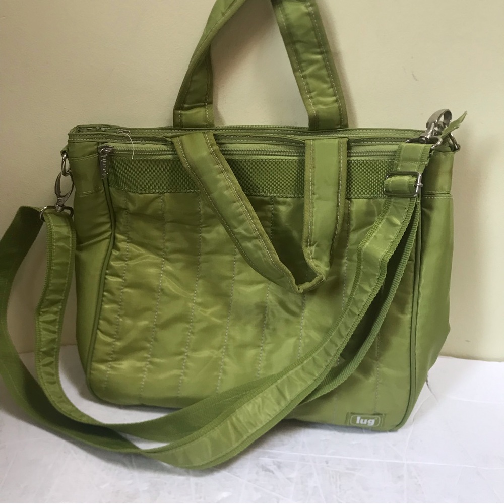 Lug Carry All Crossbody Travel Shoulder Bag Nylon Compartments Luggage Strap Zip